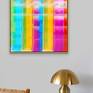 Installation 24 x 24 with gold floater frame
