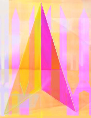 Saatchi Art Artist Seda Saar; Paintings, “Triangles (Pink)” #art