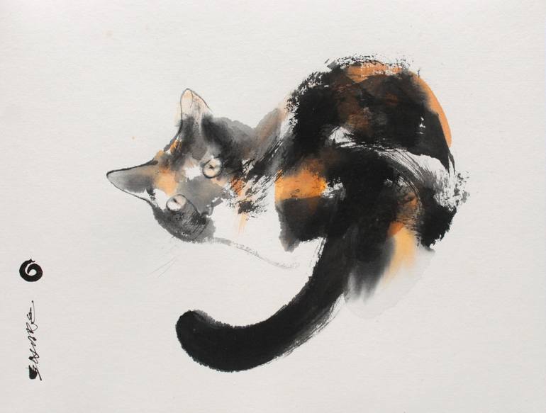 Print of Minimalism Animal Paintings by Endre Penovác