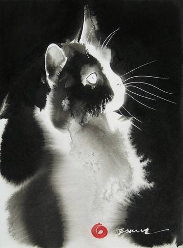 Original Minimalism Animal Painting by Endre Penovác