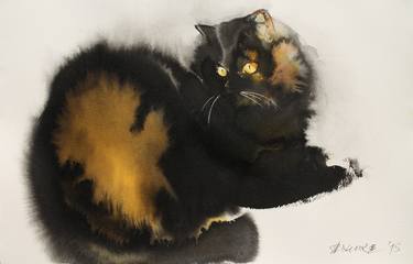 Print of Figurative Cats Paintings by Endre Penovác