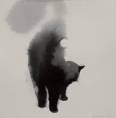 Print of Cats Paintings by Endre Penovác