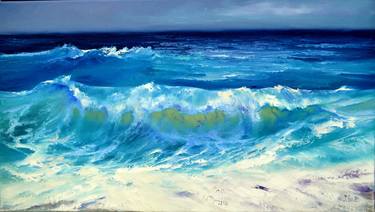 Print of Seascape Paintings by Elena Lukina