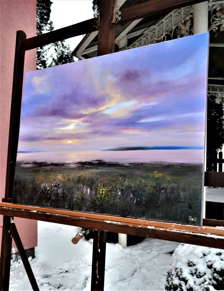 Original Conceptual Landscape Painting by Elena Lukina