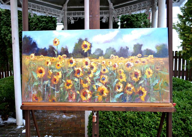 Original Conceptual Landscape Painting by Elena Lukina
