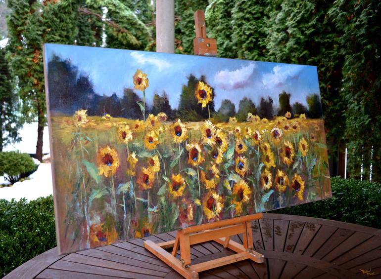 Original Conceptual Landscape Painting by Elena Lukina