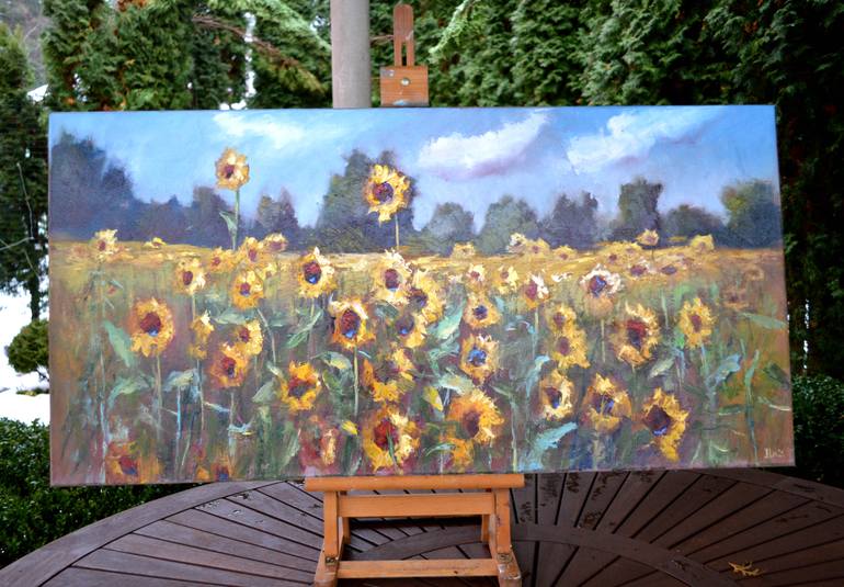 Original Conceptual Landscape Painting by Elena Lukina