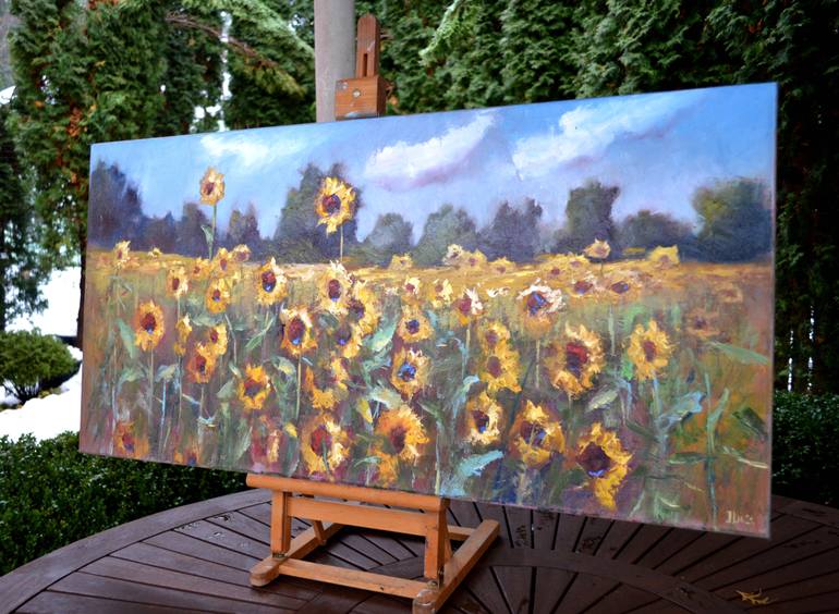 Original Conceptual Landscape Painting by Elena Lukina