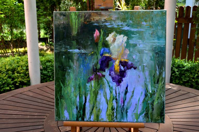 Original Conceptual Floral Painting by Elena Lukina