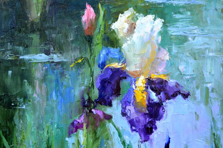 Original Conceptual Floral Painting by Elena Lukina