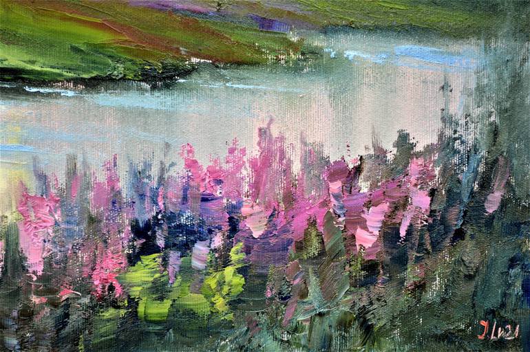 Original Expressionism Landscape Painting by Elena Lukina