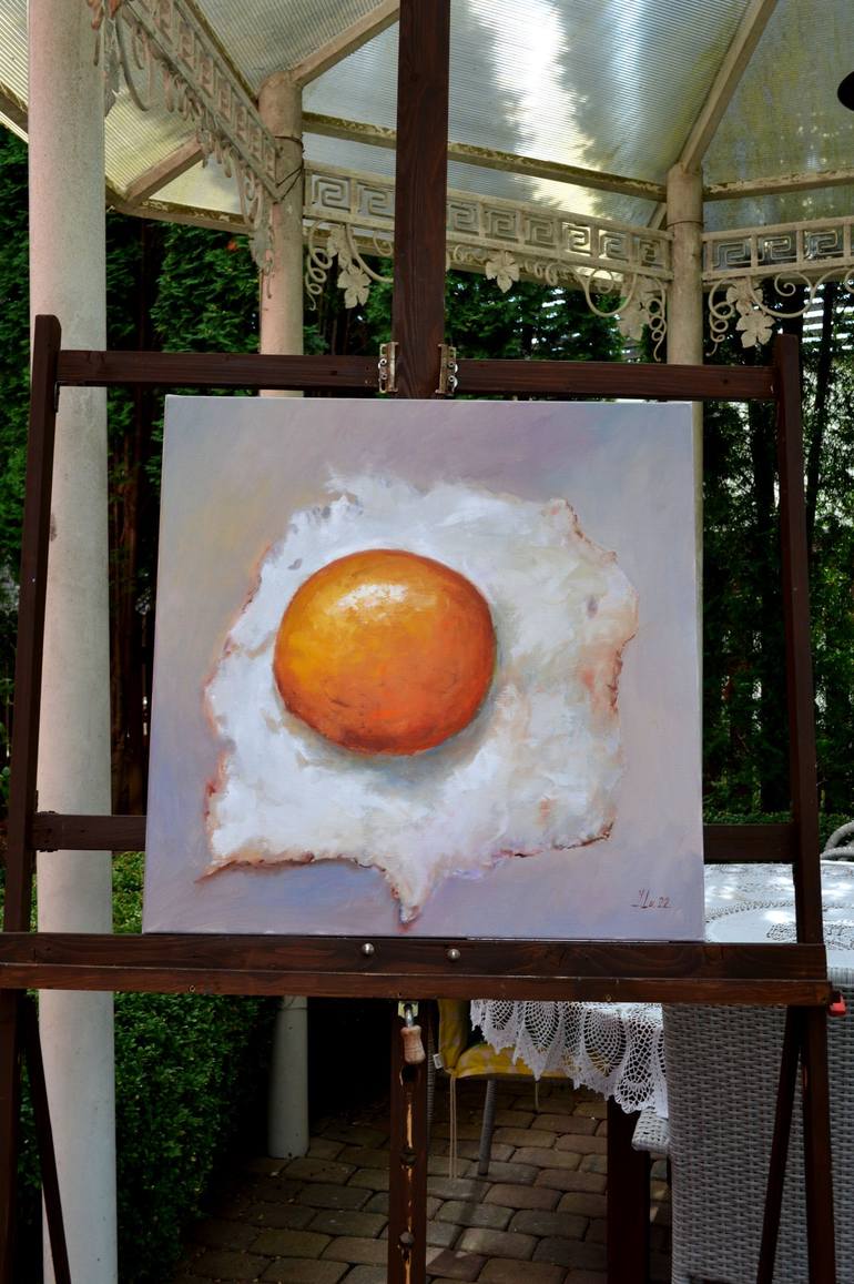 Original Expressionism Food Painting by Elena Lukina
