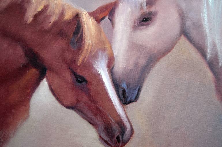 Original Horse Painting by Elena Lukina