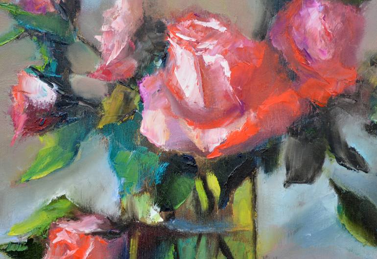 Original Expressionism Still Life Painting by Elena Lukina