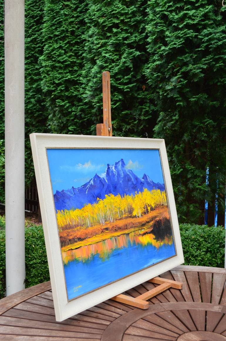 Original Expressionism Landscape Painting by Elena Lukina