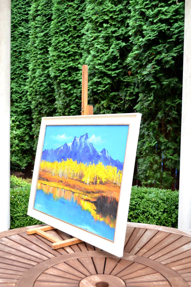 Original Expressionism Landscape Painting by Elena Lukina