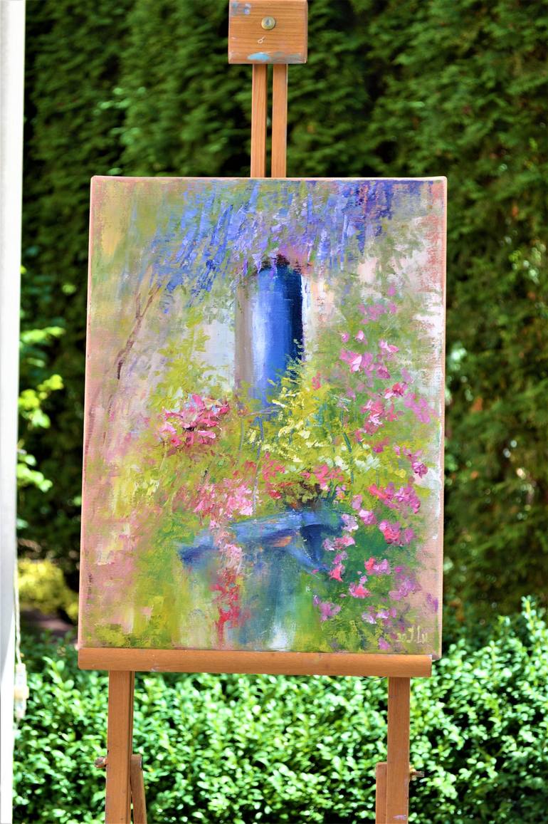 Original Garden Painting by Elena Lukina