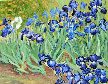Irises inspired by Van Gogh thumb