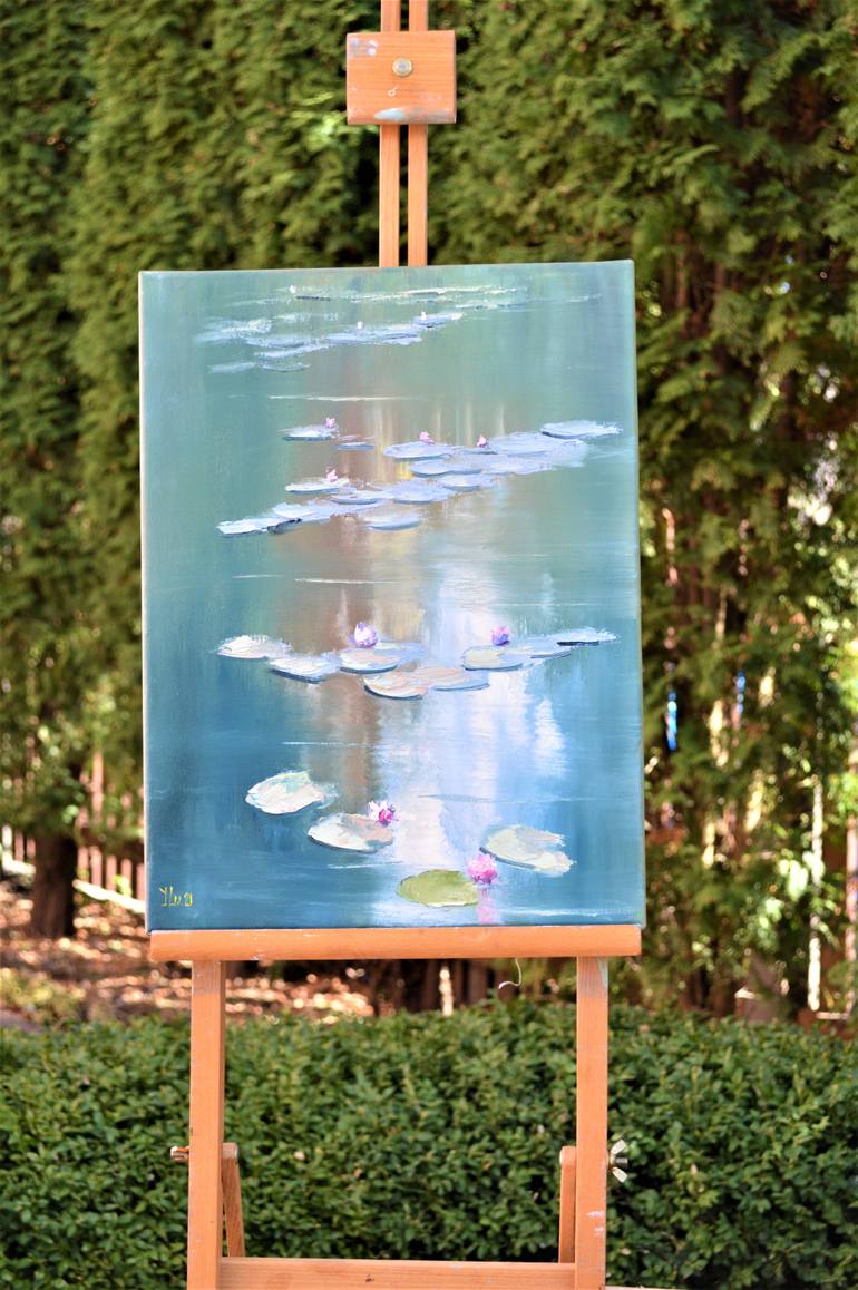 Original Expressionism Landscape Painting by Elena Lukina