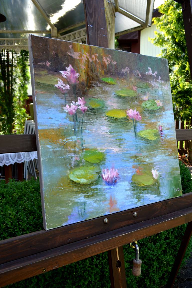 Original Expressionism Landscape Painting by Elena Lukina