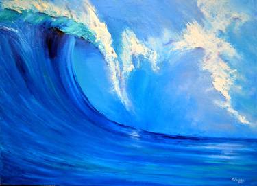 Original Expressionism Seascape Paintings by Elena Lukina