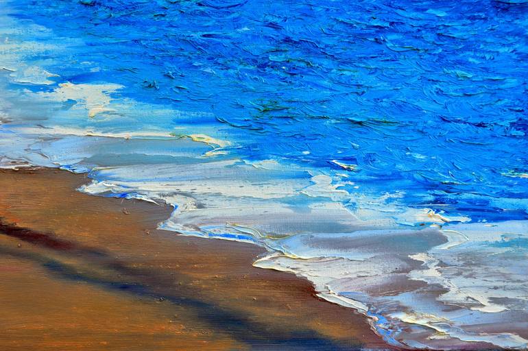 Original Beach Painting by Elena Lukina