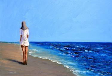 Original Beach Paintings by Elena Lukina