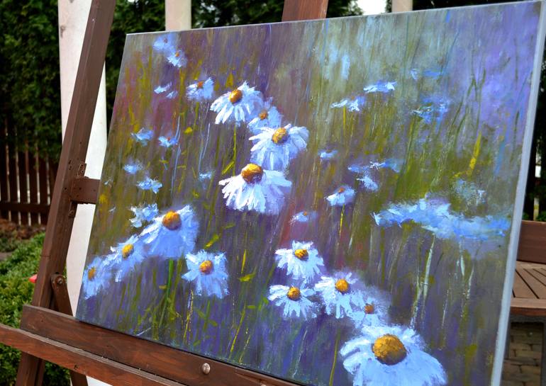 Original Expressionism Landscape Painting by Elena Lukina