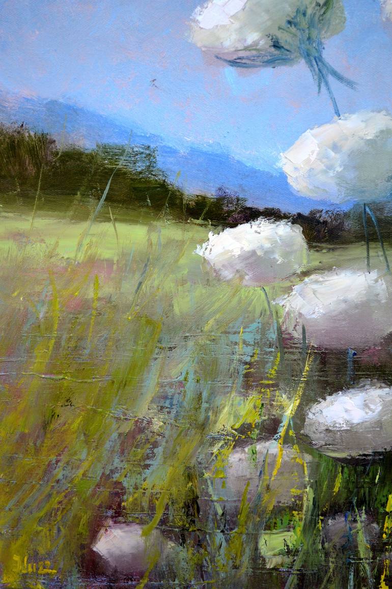 Original Expressionism Landscape Painting by Elena Lukina