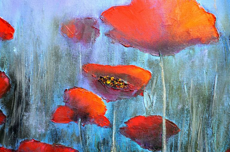 Original Expressionism Garden Painting by Elena Lukina