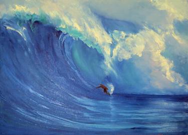 Big wave.Surfing thumb