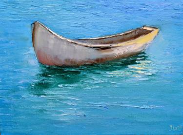 Print of Boat Paintings by Elena Lukina