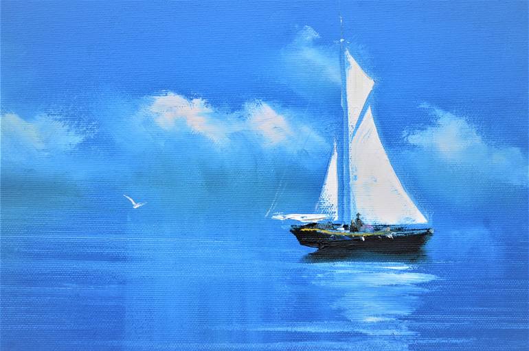 Original Seascape Painting by Elena Lukina