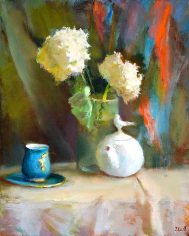 Print of Expressionism Still Life Paintings by Elena Lukina