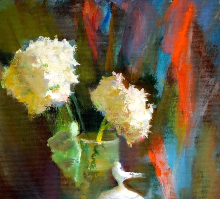 Original Expressionism Still Life Painting by Elena Lukina