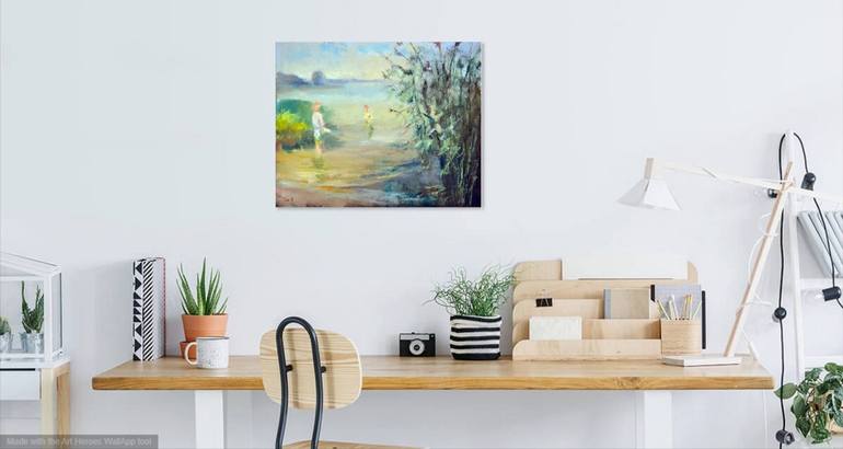 Original Expressionism Landscape Painting by Elena Lukina