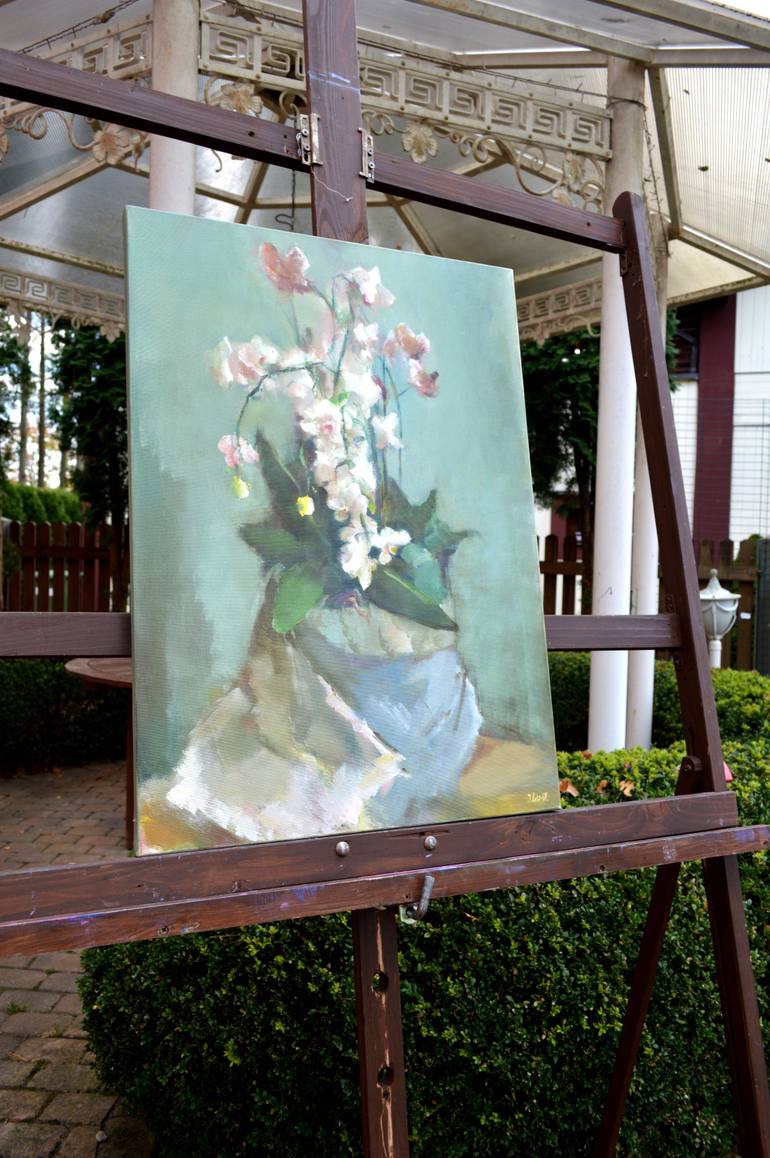 Original Expressionism Still Life Painting by Elena Lukina
