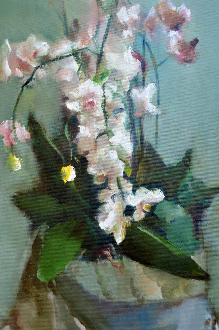 Original Expressionism Still Life Painting by Elena Lukina