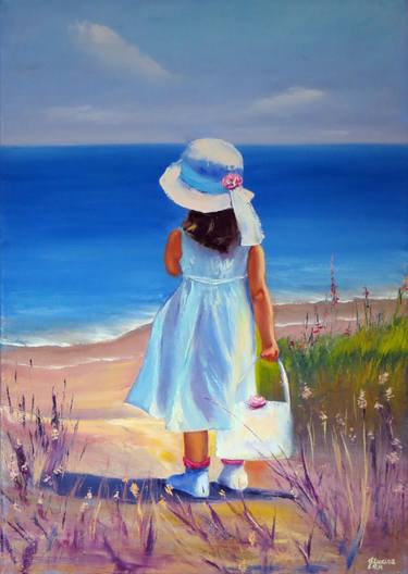 Original Beach Paintings by Elena Lukina