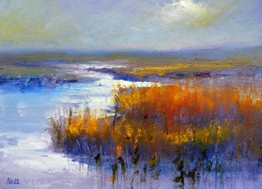 Original Expressionism Landscape Paintings by Elena Lukina