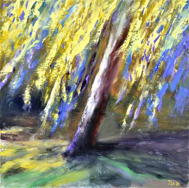 Print of Impressionism Tree Paintings by Elena Lukina