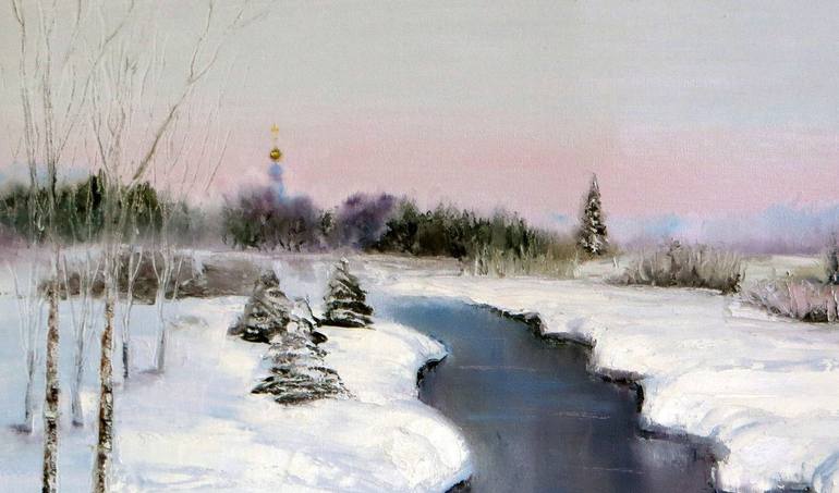 Original Landscape Painting by Elena Lukina