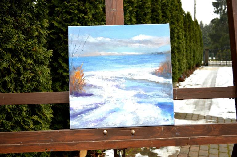 Original Fine Art Beach Painting by Elena Lukina
