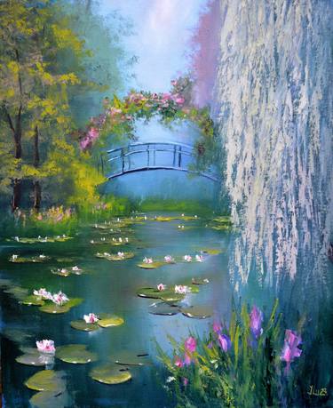 Original Fine Art Garden Paintings by Elena Lukina