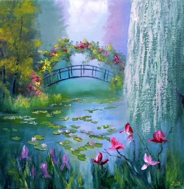 Original Fine Art Garden Paintings by Elena Lukina