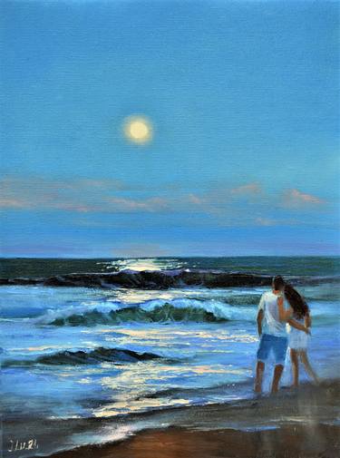 Print of Beach Paintings by Elena Lukina
