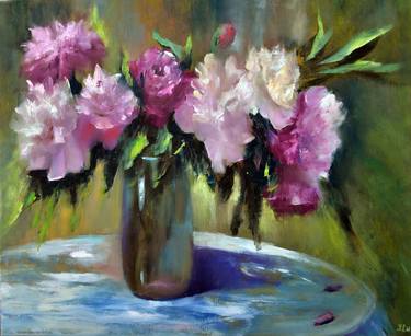 Still life with peonies thumb