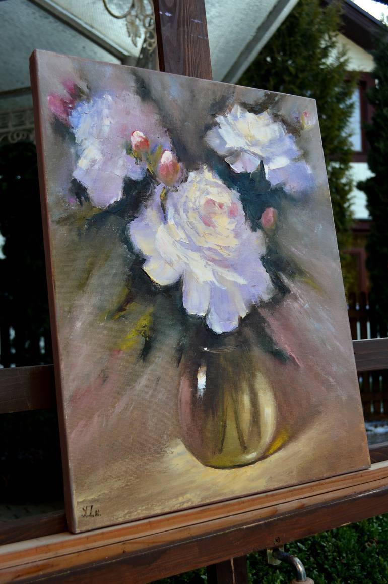 Original Classicism Still Life Painting by Elena Lukina