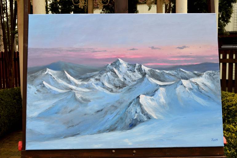 Original Conceptual Landscape Painting by Elena Lukina