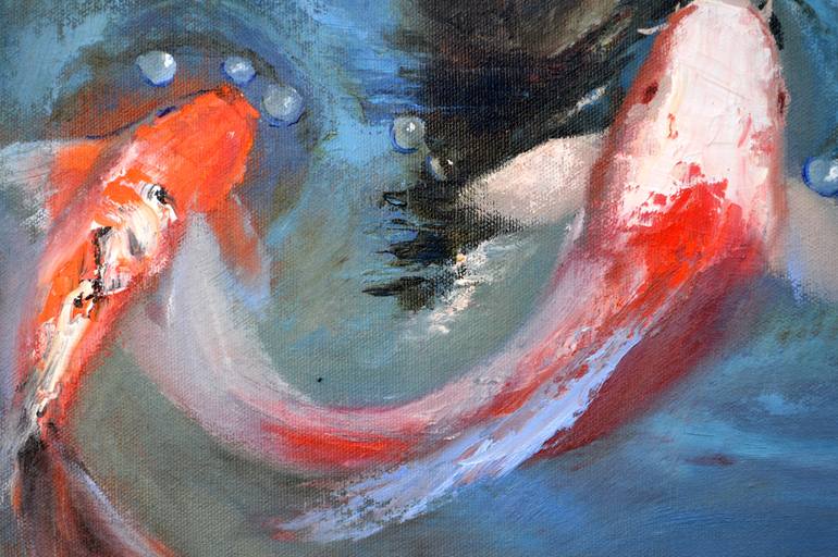 Original Expressionism Animal Painting by Elena Lukina